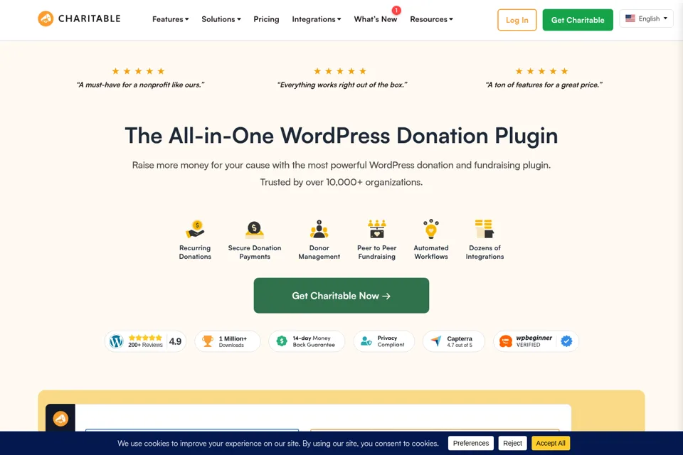Landing page preview