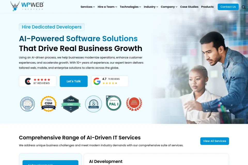 Landing page preview