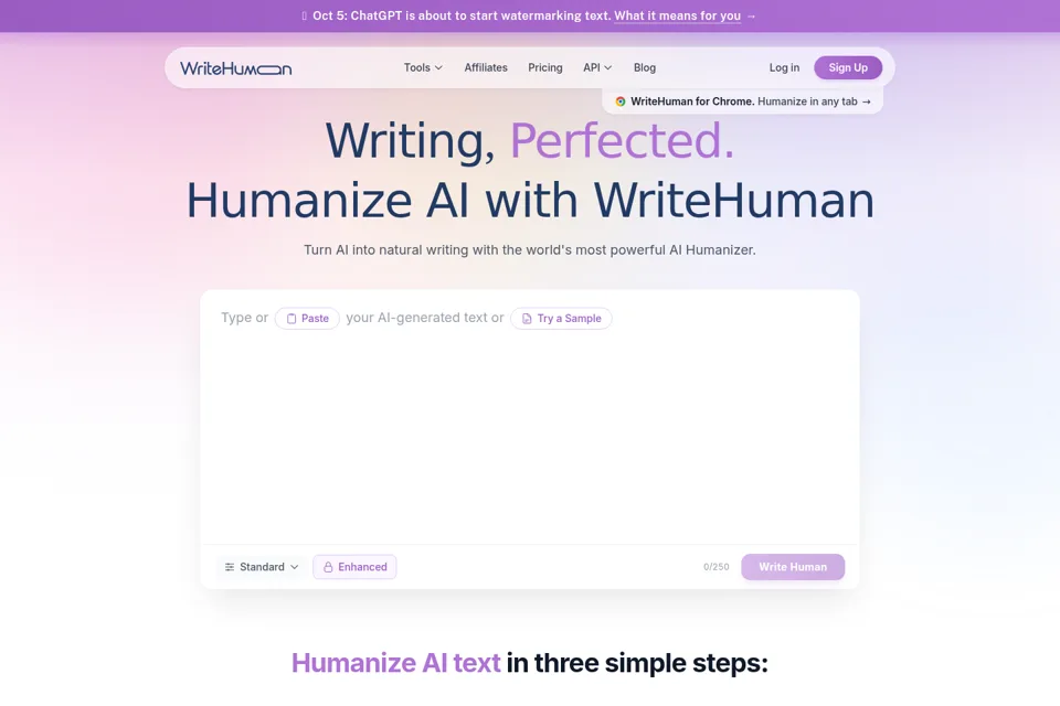 Landing page preview