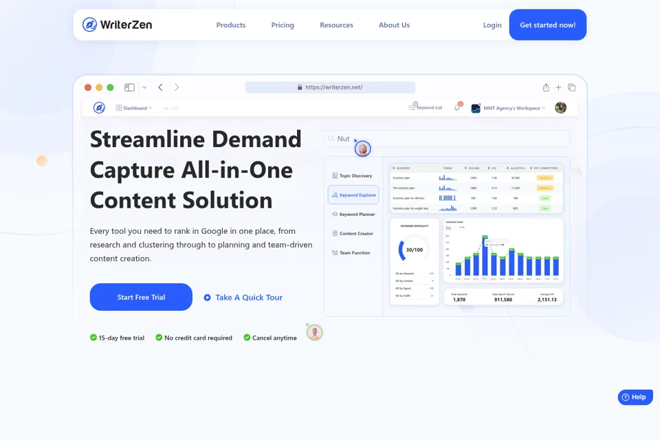Landing page preview
