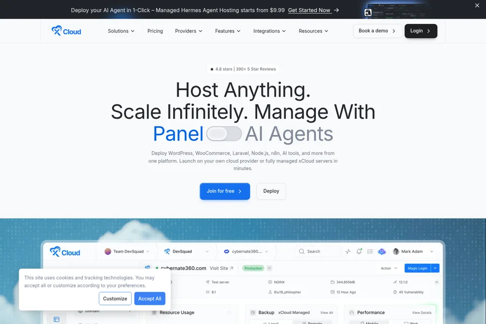 Landing page preview