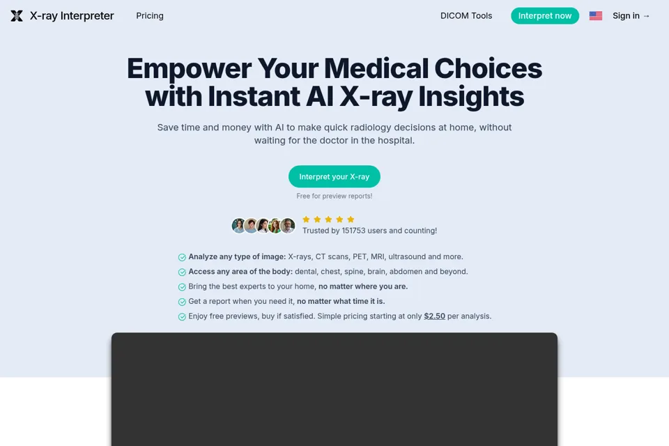 Landing page preview
