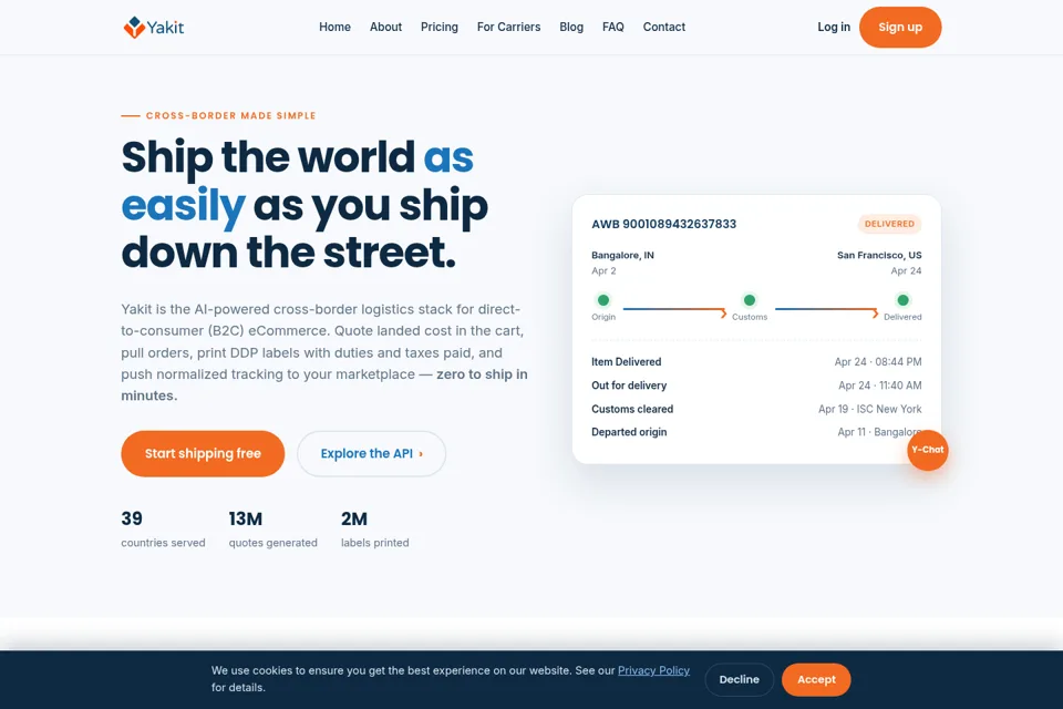 Landing page preview