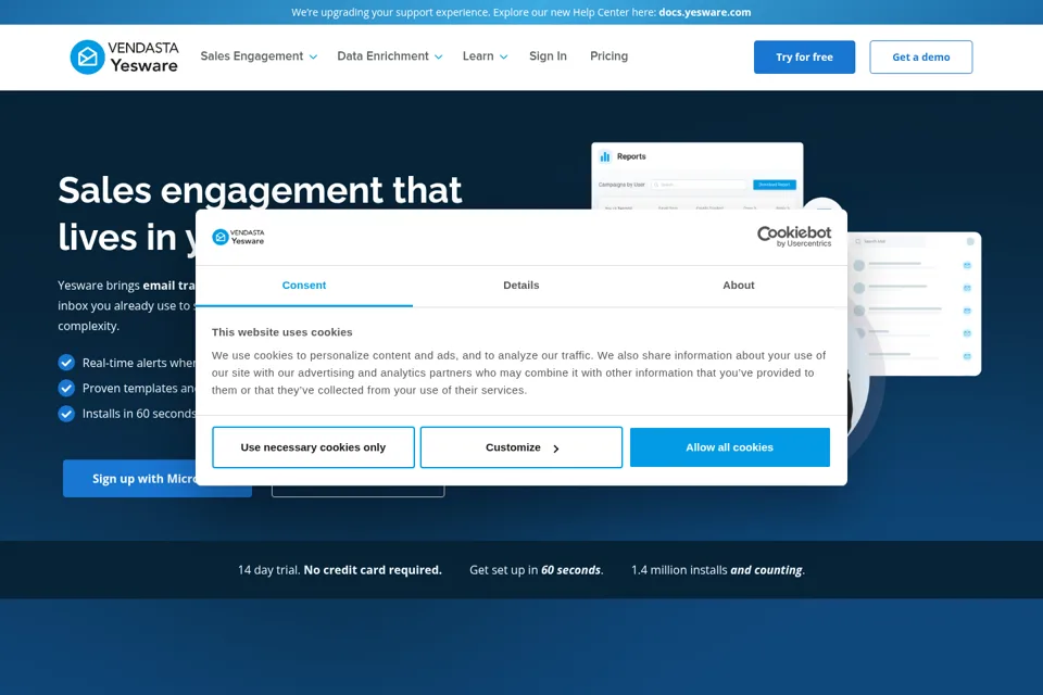 Landing page preview