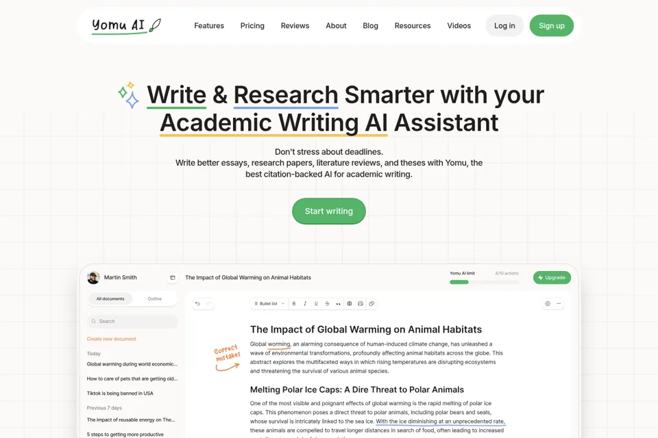 Landing page preview