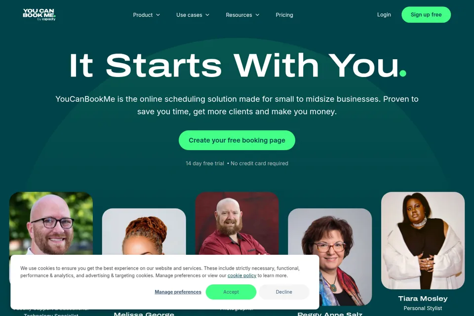 Landing page preview