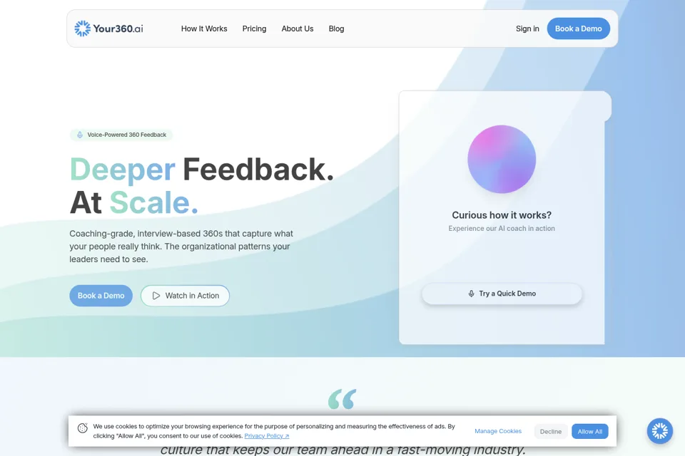 Landing page preview