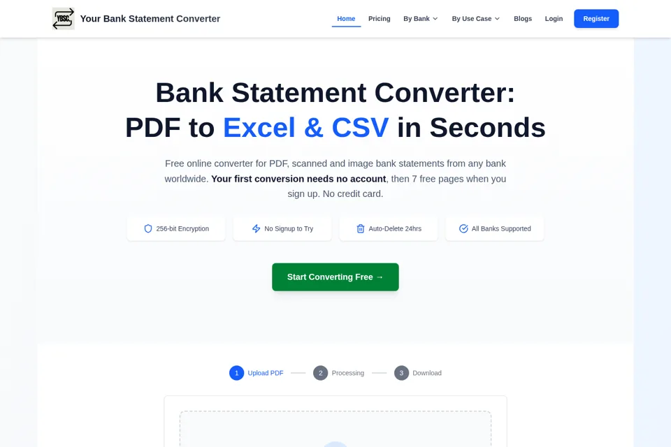 Landing page preview