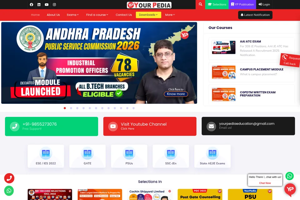 Landing page preview