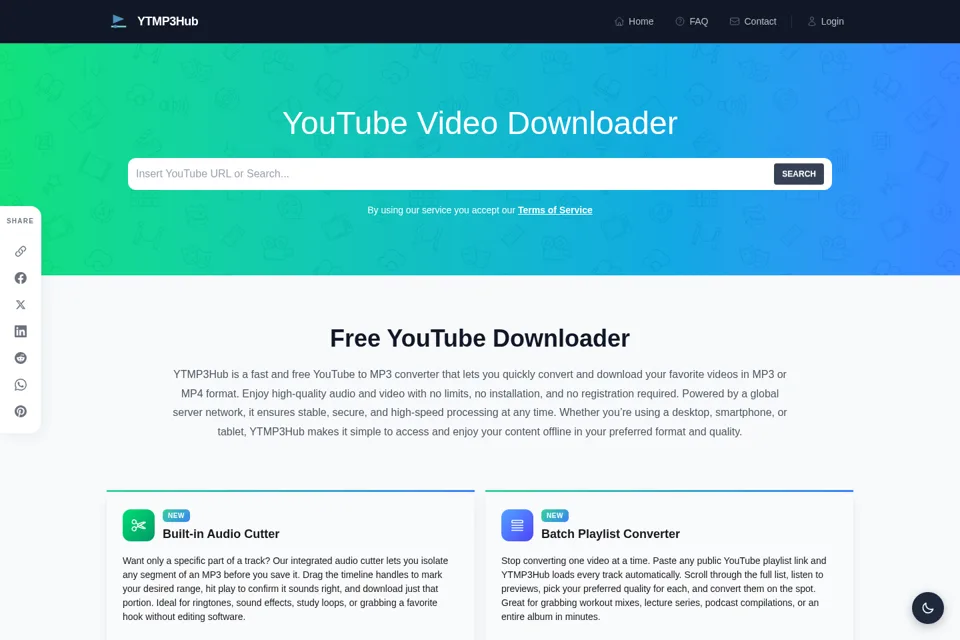 Landing page preview