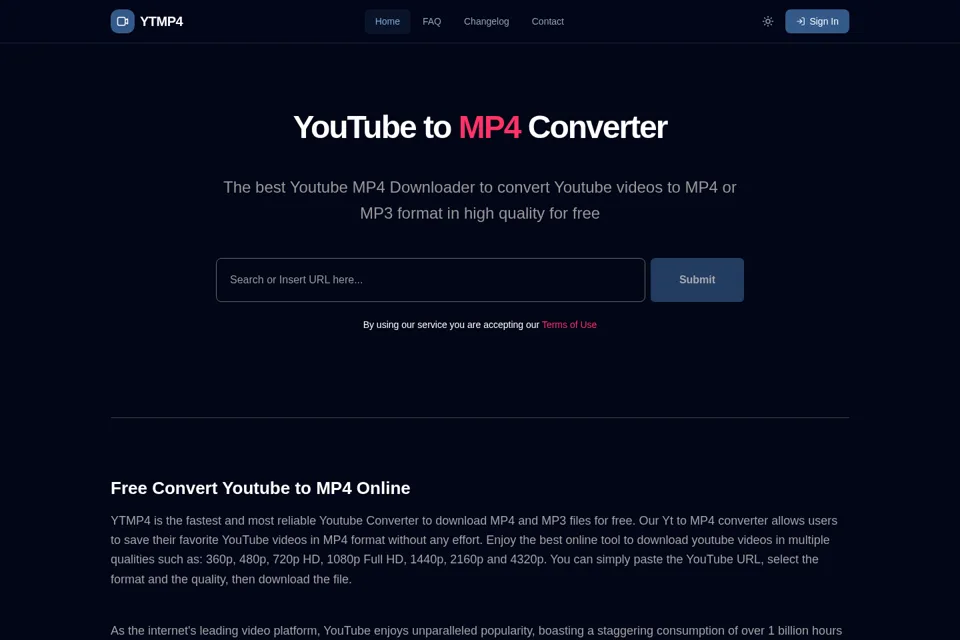 Landing page preview