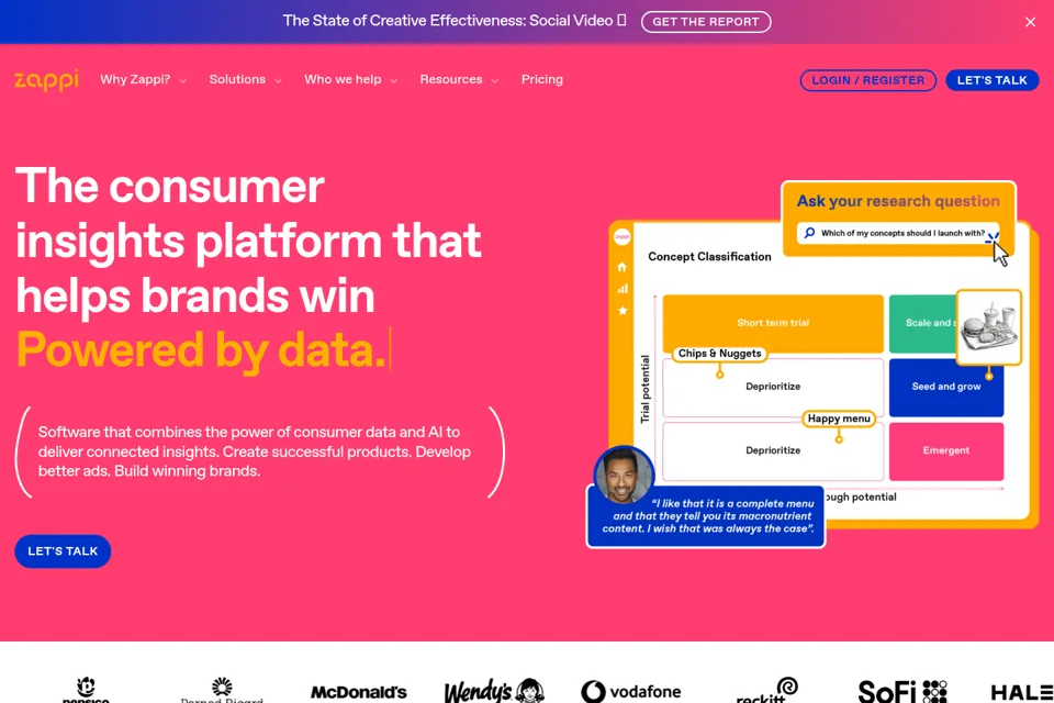 Landing page preview