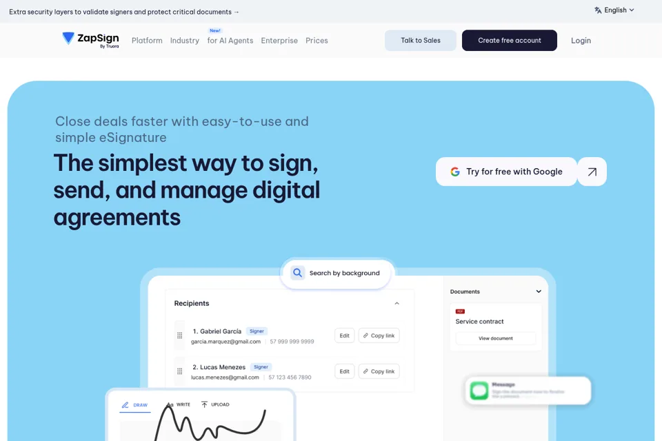 Landing page preview