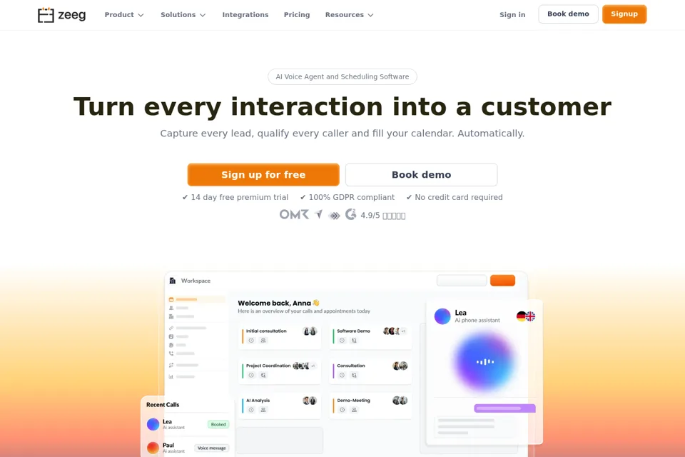 Landing page preview