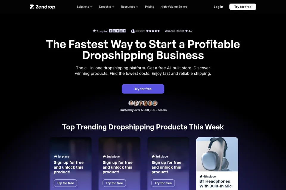 Landing page preview