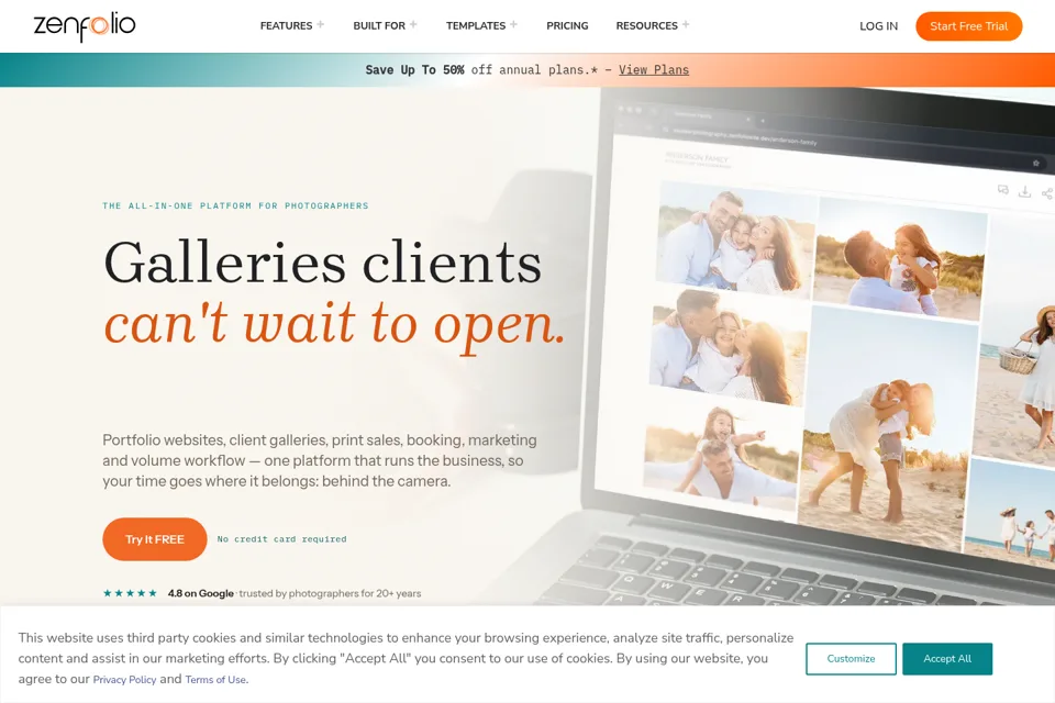 Landing page preview