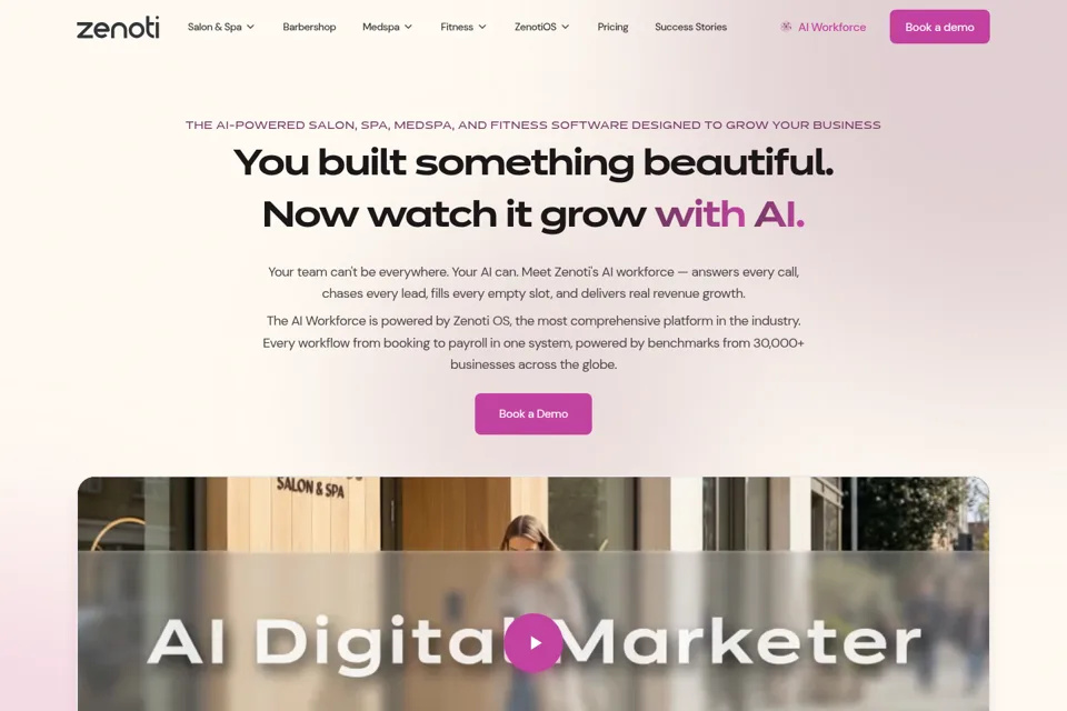 Landing page preview