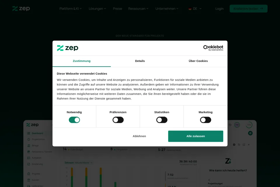 Landing page preview