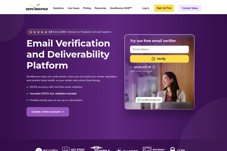 Landing page preview