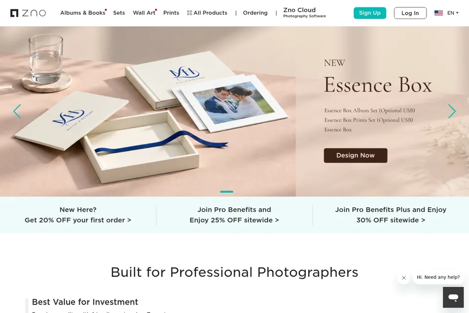 Landing page preview