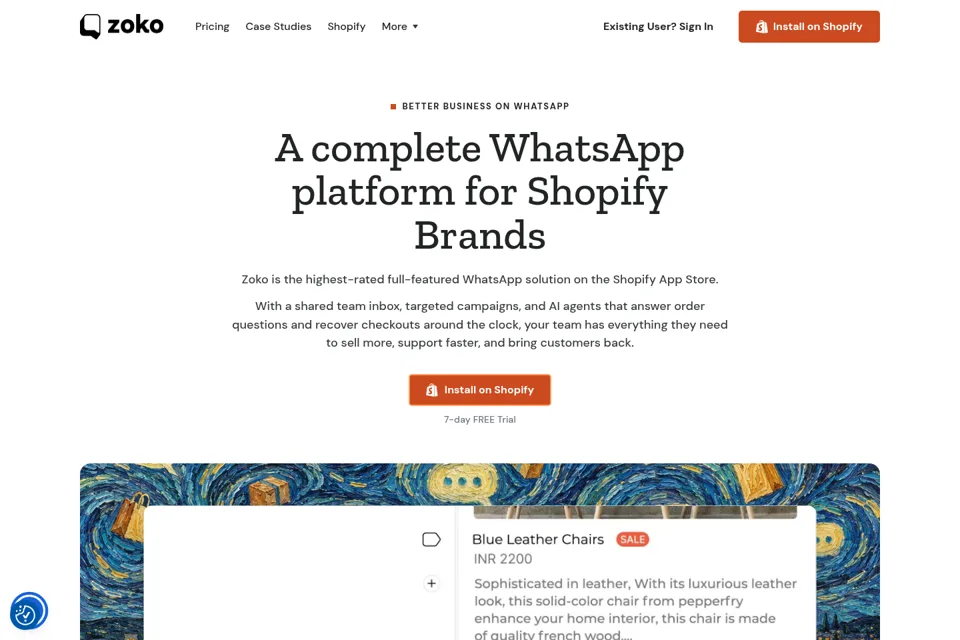 Landing page preview