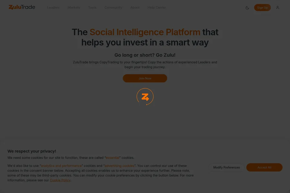 Landing page preview
